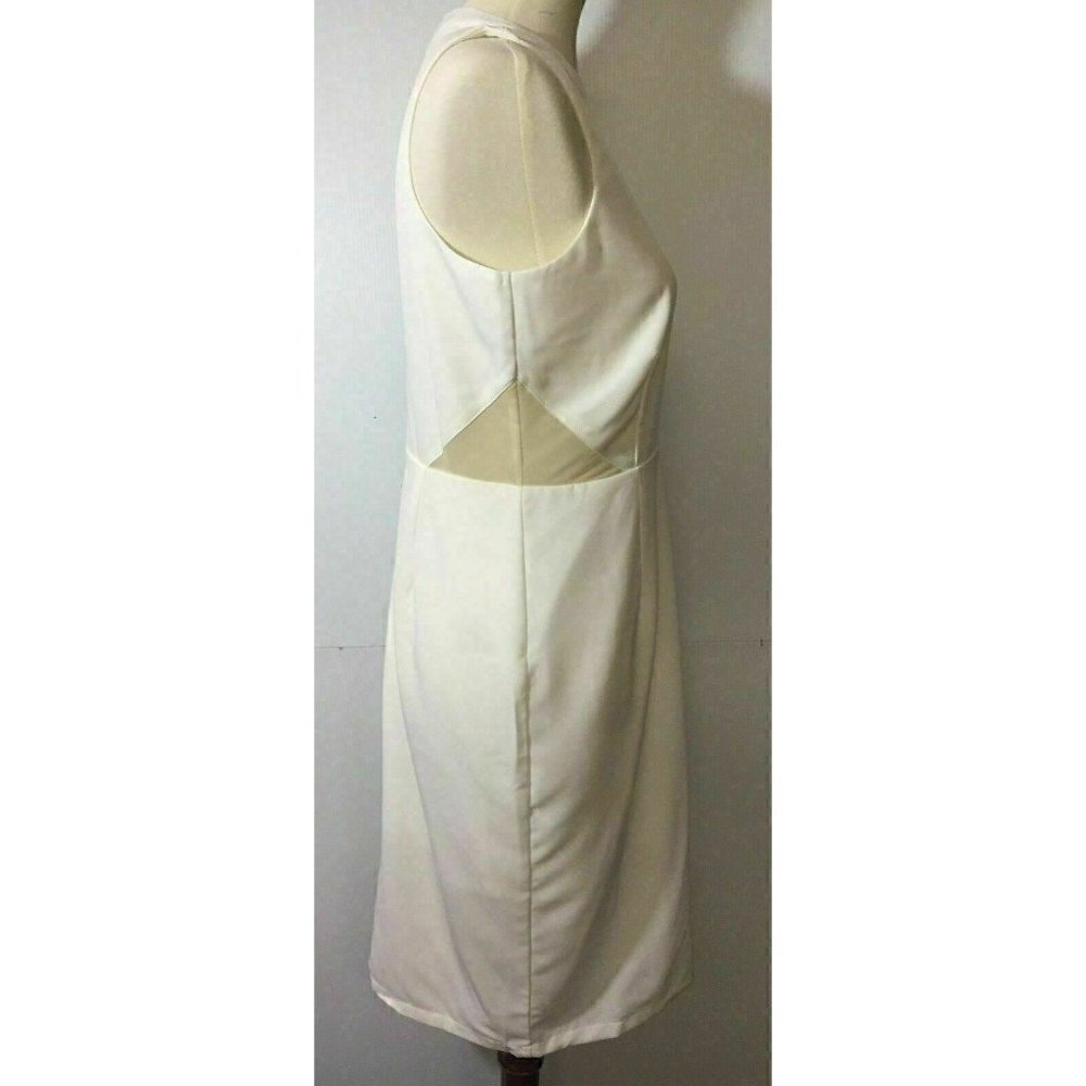 Glamorous Women's Mesh White Shift Dress M - Picture 7 of 11